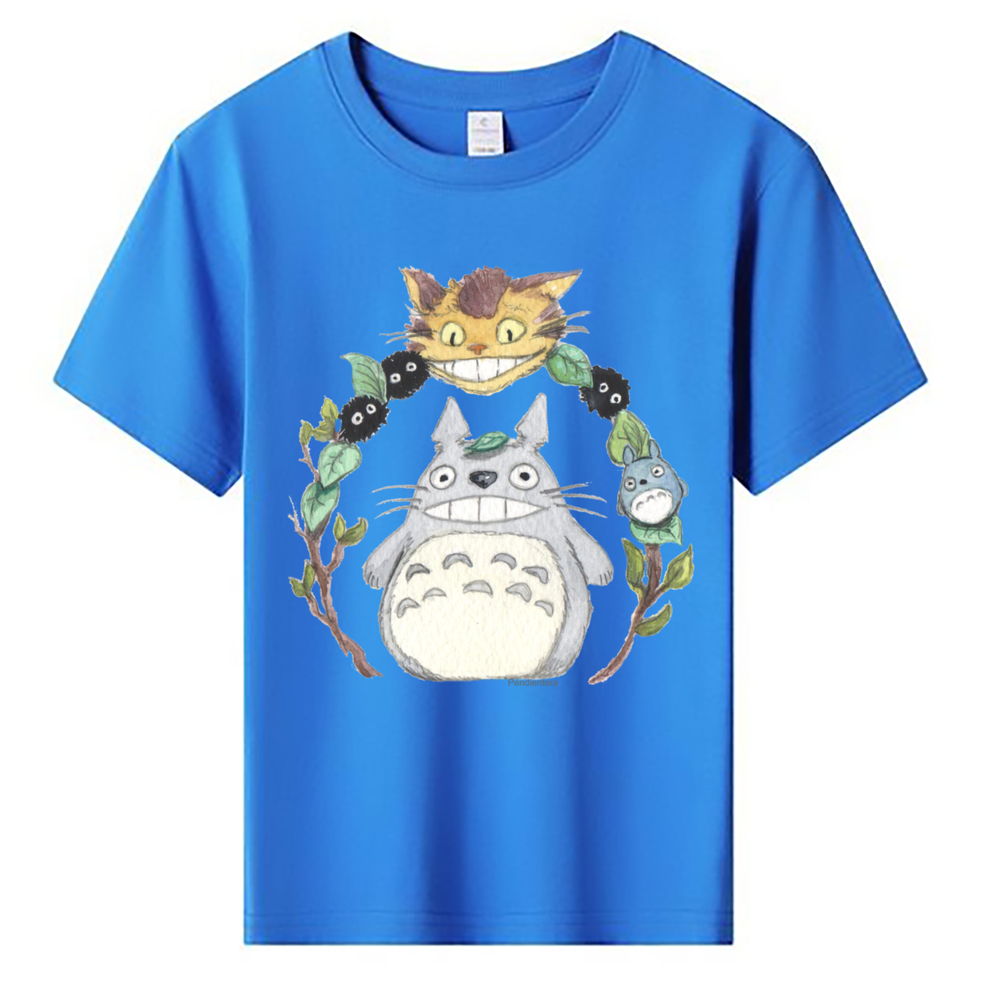 （画像用） となりのトトロ 草壁メイ 草壁サツキ My Neighbor Totoro Satsuki Kusakabe Mei Kusakabe 綿100％キッズTシャツ（フロントプリント）